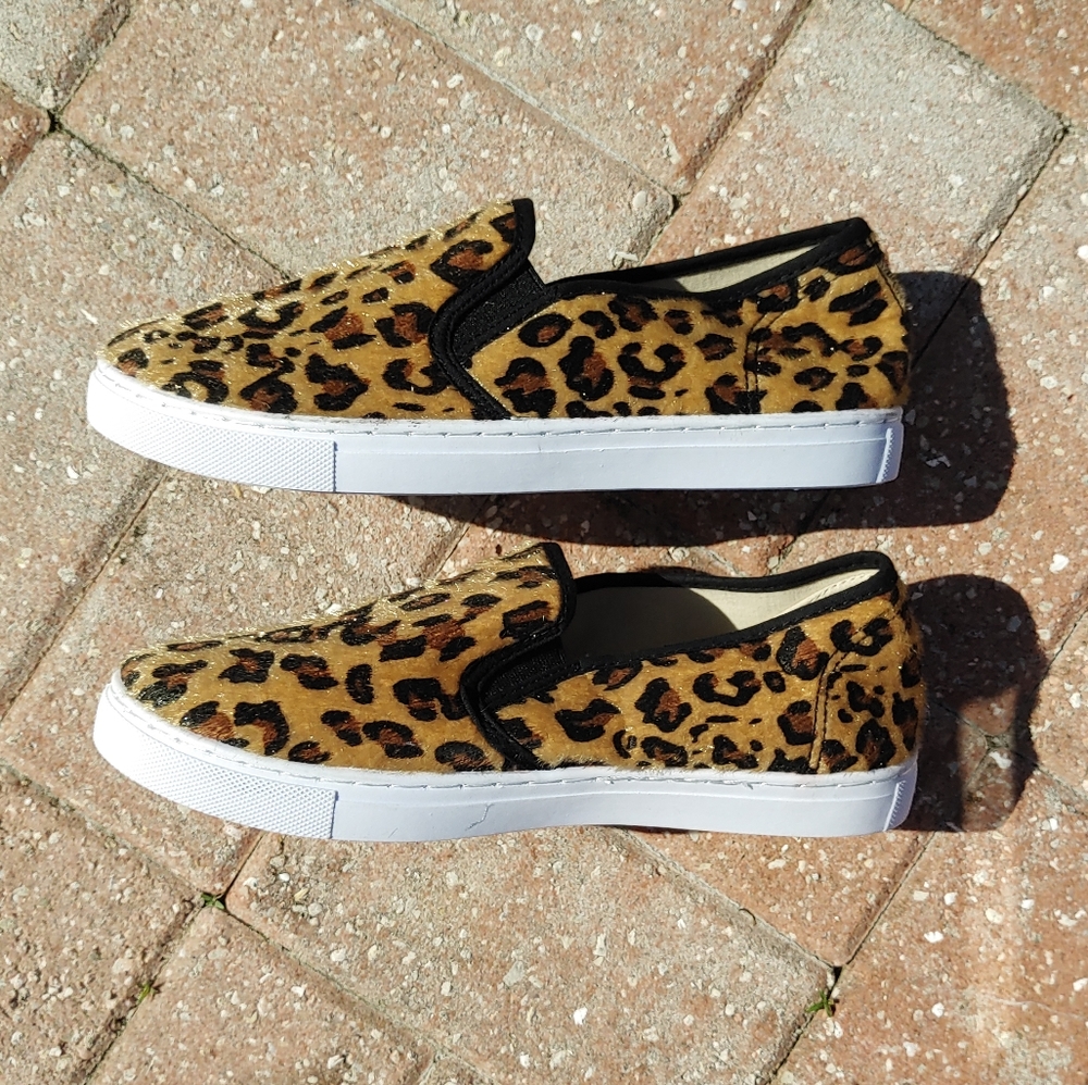 Anna Leopard Print Slip On Sneaker Shoes Size 7.5 - Picture 3 of 8